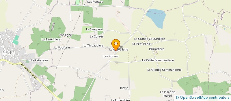 localisation de l'entreprise MONSIEUR CHRISTIAN GILBERT à TIERCE