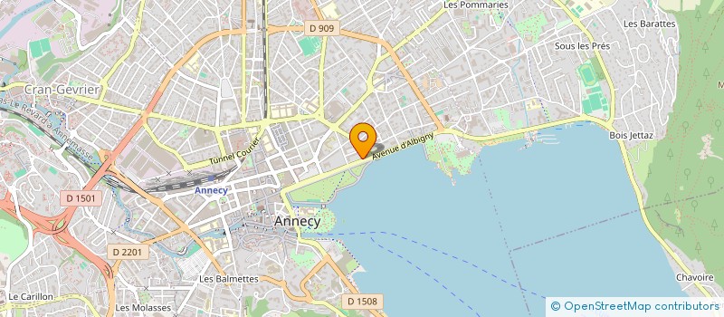 localisation de l'entreprise MONSIEUR CHRISTIAN GILQUIN à ANNECY