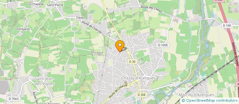 localisation de l'entreprise MONSIEUR CHRISTIAN GIOANNI  CHAZAY-D'AZERGUES