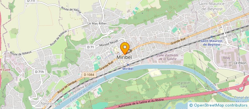 localisation de l'entreprise MONSIEUR CHRISTIAN GIRARD à MIRIBEL