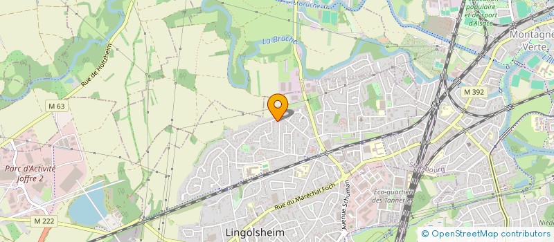 localisation de l'entreprise MONSIEUR CHRISTIAN GIRARD  LINGOLSHEIM