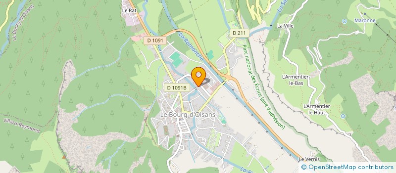 localisation de l'entreprise MONSIEUR CHRISTIAN GIRARD  LE BOURG-D'OISANS