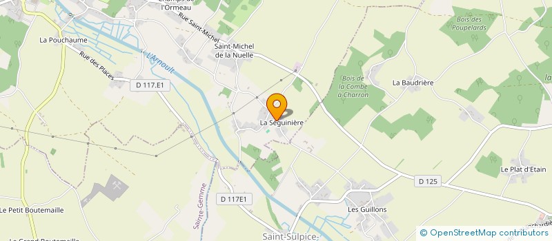 localisation de l'entreprise MONSIEUR CHRISTIAN GIRARDEAU  PONT L'ABBE D'ARNOULT