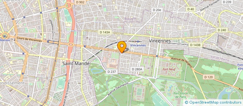 localisation de l'entreprise MONSIEUR CHRISTIAN GIRAT à VINCENNES