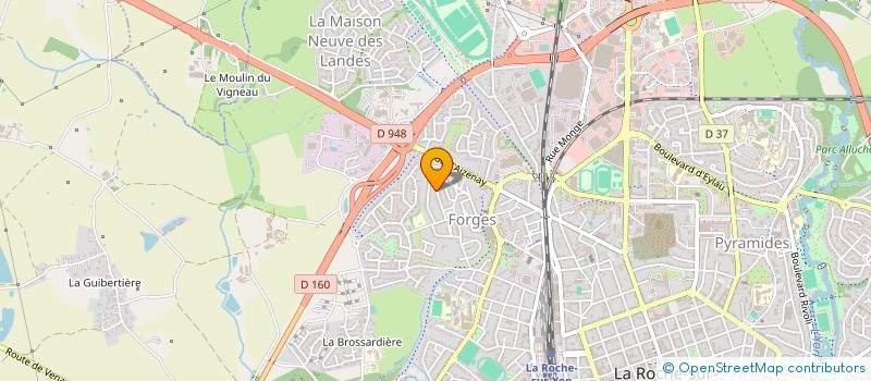 localisation de l'entreprise MONSIEUR CHRISTIAN GIRAUDET  LA ROCHE-SUR-YON