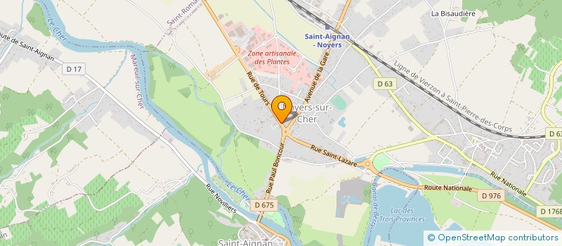 localisation de l'entreprise MONSIEUR CHRISTIAN GIRON à NOYERS-SUR-CHER