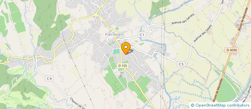 localisation de l'entreprise MONSIEUR CHRISTIAN GIVAUDAN  PIERREVERT