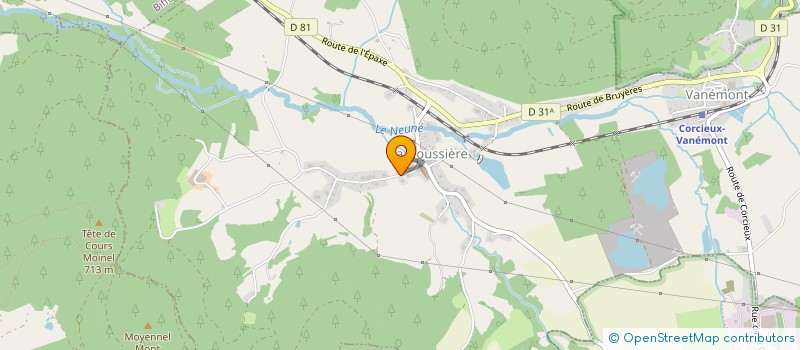 localisation de l'entreprise MONSIEUR CHRISTIAN GLEY  LA HOUSSIERE