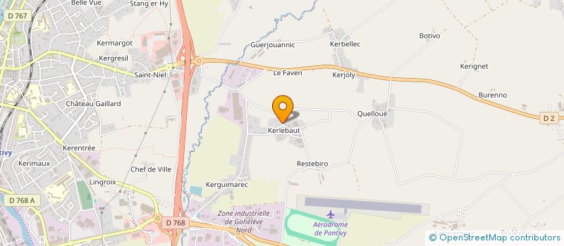 localisation de l'entreprise MONSIEUR CHRISTIAN GLOUX à NOYAL-PONTIVY
