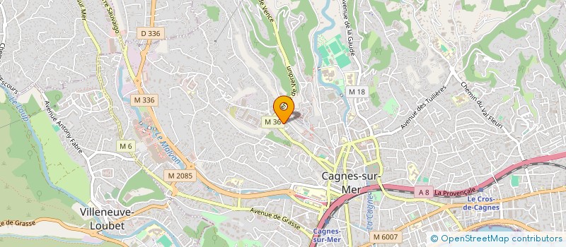 localisation de l'entreprise MONSIEUR CHRISTIAN GODEFROY à CAGNES-SUR-MER