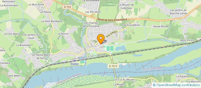 localisation de l'entreprise MONSIEUR CHRISTIAN GODIN  OUDON