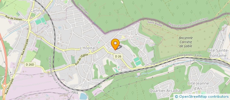 localisation de l'entreprise MONSIEUR CHRISTIAN GOEPFERT  L'HOPITAL