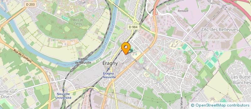 localisation de l'entreprise MONSIEUR CHRISTIAN GONIN  ERAGNY