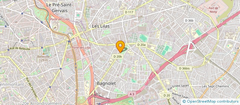 localisation de l'entreprise MONSIEUR CHRISTIAN GONSOT à BAGNOLET