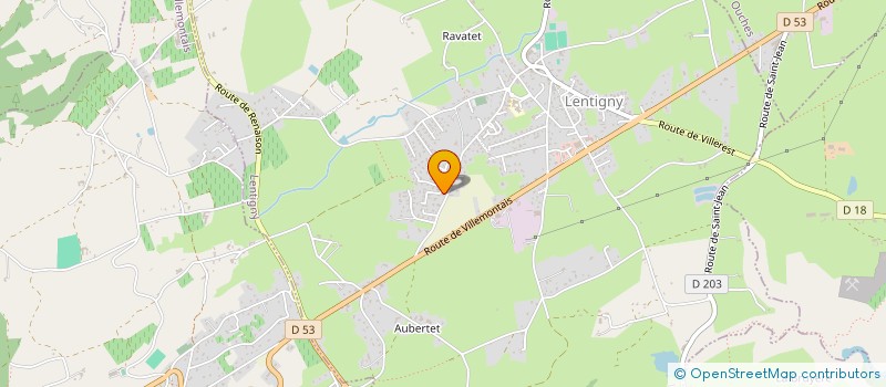 localisation de l'entreprise MONSIEUR CHRISTIAN GONTARD  LENTIGNY