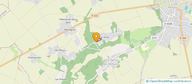 localisation de l'entreprise MONSIEUR CHRISTIAN GORGERY  SAINT-DENIS-LES-REBAIS