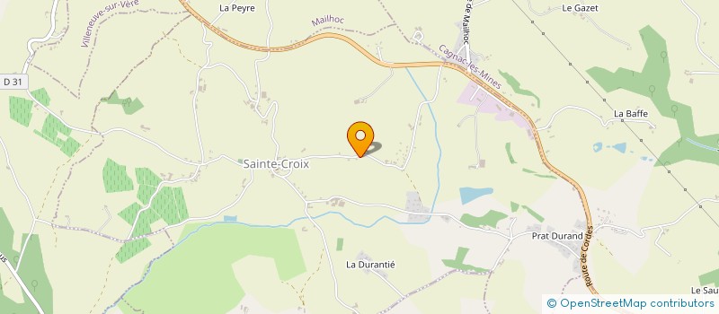 localisation de l'entreprise MONSIEUR CHRISTIAN GOURBESVILLE à SAINTE-CROIX