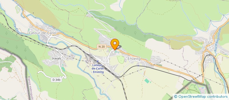 localisation de l'entreprise MONSIEUR CHRISTIAN GOUSANDIER  LATOUR-DE-CAROL