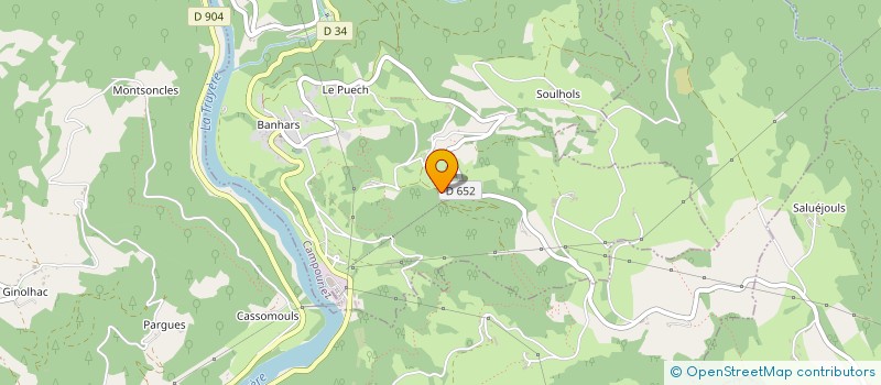 localisation de l'entreprise MONSIEUR CHRISTIAN GOUTAL  SAINT-AMANS-DES-COTS