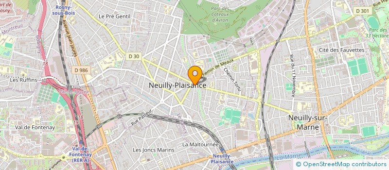 localisation de l'entreprise MONSIEUR CHRISTIAN GOUTTE  NEUILLY-PLAISANCE