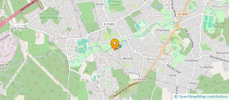 localisation de l'entreprise MONSIEUR CHRISTIAN GRANDE  CANEJAN