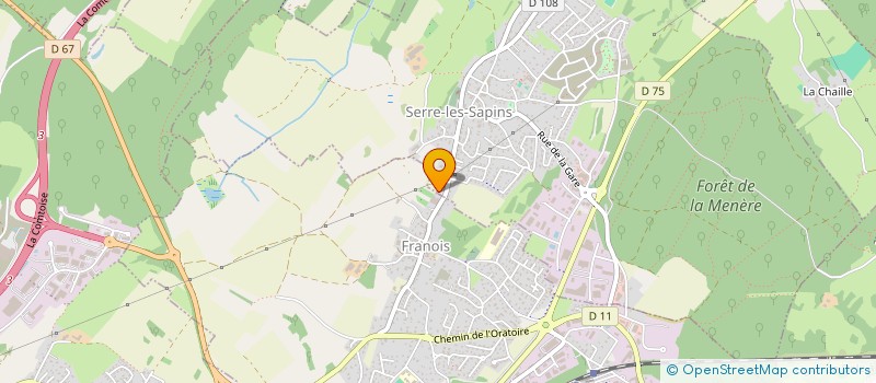 localisation de l'entreprise MONSIEUR CHRISTIAN GRANDHAY  SERRE-LES-SAPINS