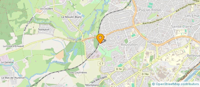 localisation de l'entreprise MONSIEUR CHRISTIAN GRANIOU à LIMOGES