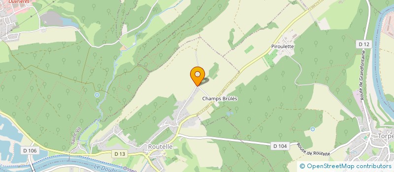 localisation de l'entreprise MONSIEUR CHRISTIAN GRAPPIN  OSSELLE-ROUTELLE