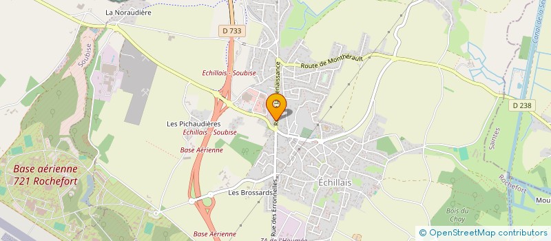 localisation de l'entreprise MONSIEUR CHRISTIAN GRELIER  ECHILLAIS