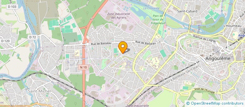 localisation de l'entreprise MONSIEUR CHRISTIAN GRELLIER à ANGOULEME
