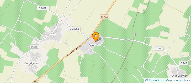 localisation de l'entreprise MONSIEUR CHRISTIAN GRELLIER à PERIGNAC