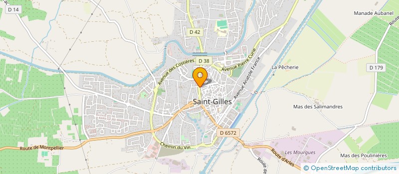 localisation de l'entreprise MONSIEUR CHRISTIAN GRIMALDI  SAINT-GILLES