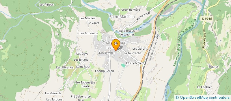 localisation de l'entreprise MONSIEUR CHRISTIAN GRIMAUD  CHATEAUROUX-LES-ALPES