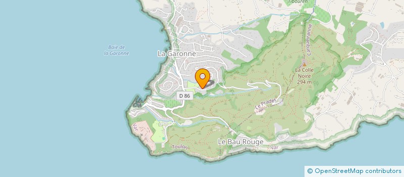 localisation de l'entreprise MONSIEUR CHRISTIAN GRIS  LE PRADET