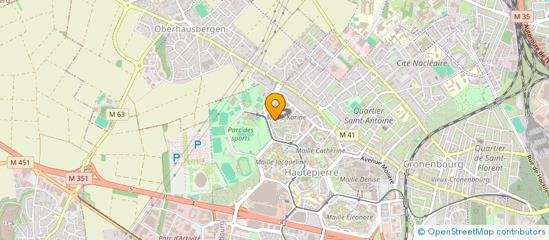 localisation de l'entreprise MONSIEUR CHRISTIAN GROGUHE  STRASBOURG