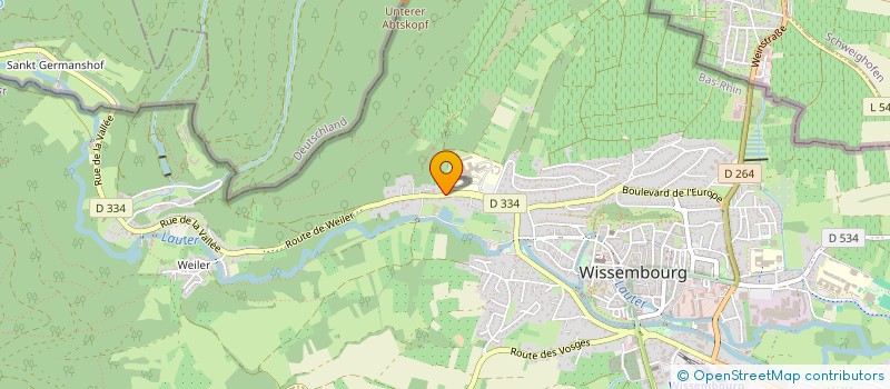 localisation de l'entreprise MONSIEUR CHRISTIAN GROH  WISSEMBOURG