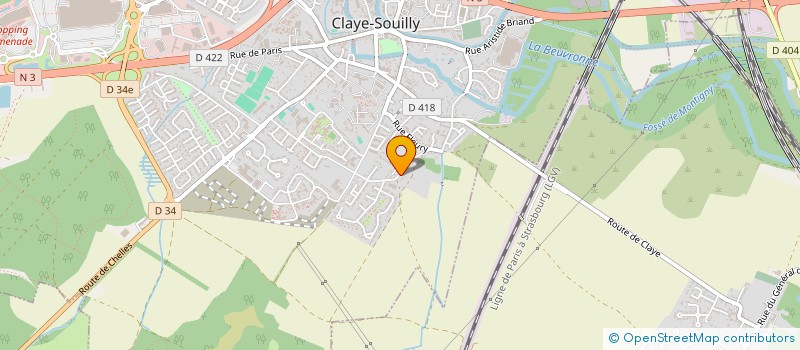 localisation de l'entreprise MONSIEUR CHRISTIAN GROS  CLAYE-SOUILLY