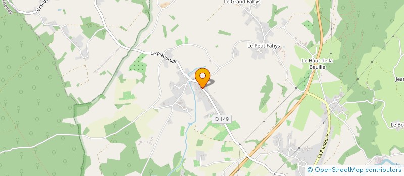 localisation de l'entreprise MONSIEUR CHRISTIAN GROSJEAN  FOUGEROLLES-SAINT-VALBERT