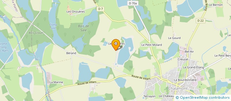 localisation de l'entreprise MONSIEUR CHRISTIAN GROSPELLIER  SAINT-NIZIER-LE-DESERT