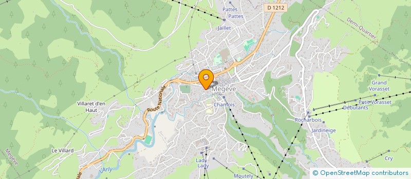 localisation de l'entreprise MONSIEUR CHRISTIAN GROSSET JANIN à MEGEVE