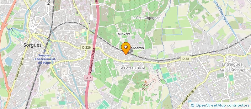 localisation de l'entreprise MONSIEUR CHRISTIAN GROULT  SORGUES