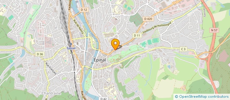 localisation de l'entreprise MONSIEUR CHRISTIAN GRUNENWALD  EPINAL