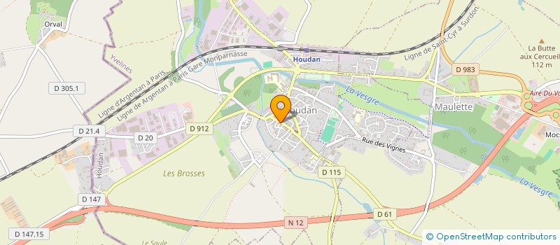 localisation de l'entreprise MONSIEUR CHRISTIAN GRZEBIENNIK  HOUDAN