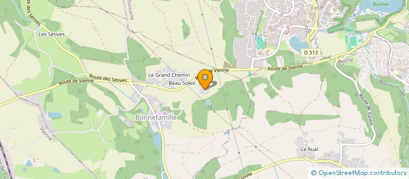 localisation de l'entreprise MONSIEUR CHRISTIAN GUEDY  BONNEFAMILLE