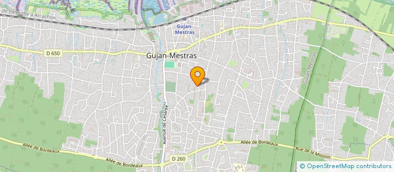 localisation de l'entreprise MONSIEUR CHRISTIAN GUEGAN à GUJAN-MESTRAS
