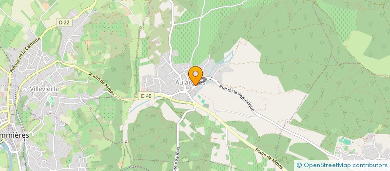 localisation de l'entreprise MONSIEUR CHRISTIAN GUERIN  AUJARGUES