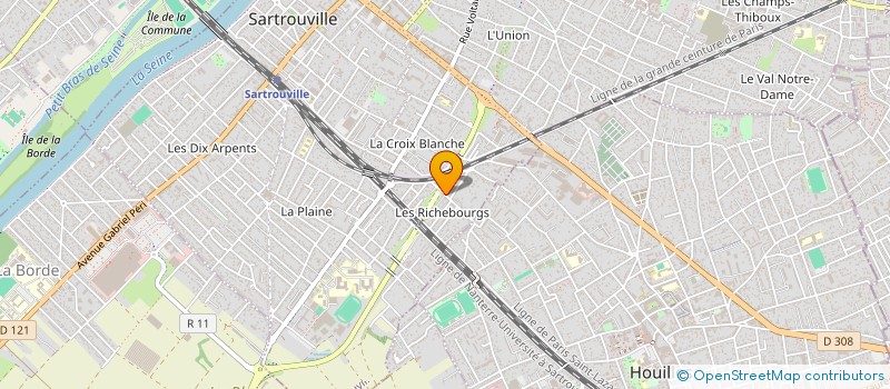 localisation de l'entreprise MONSIEUR CHRISTIAN GUERIN à SARTROUVILLE