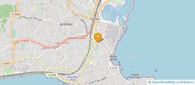 localisation de l'entreprise MONSIEUR CHRISTIAN GUERRINI à ANTIBES