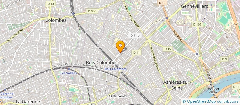 localisation de l'entreprise MONSIEUR CHRISTIAN GUIDARELLI à BOIS-COLOMBES