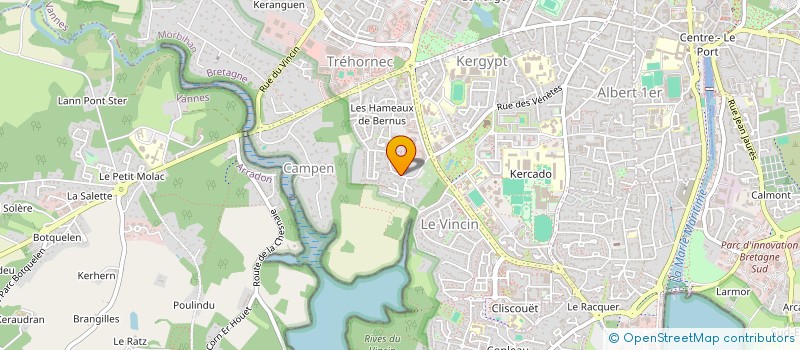 localisation de l'entreprise MONSIEUR CHRISTIAN GUIHO à VANNES